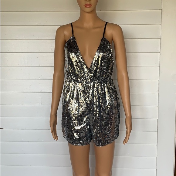 Nasty Gal Sequin romper - Picture 1 of 7
